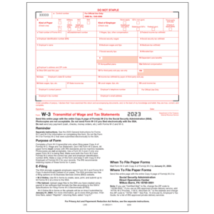 W-3 Forms