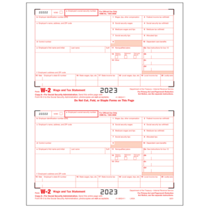 W-2 Forms & Envelopes